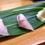 葵寿し - ★7.5あら（写真左）&★9がんど（写真右）