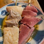 宇ち多゛ - アブラ少ないとことハツ1本ずつお酢です