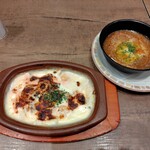 サイゼリヤ - 料理写真:エビとタラコのクリームグラタン&たまねぎのズッパ