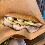 珈琲のまるしま - ロースハムとクリームチーズのサンド