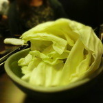 京松蘭 - コースはキャベツでスタート。。生でもよし焼いても良し。