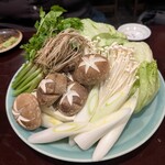 比内地鶏本格焼酎 海舟 - しゃぶしゃぶ野菜