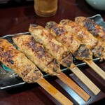 比内地鶏本格焼酎 海舟 - つくね串(塩)