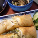 春巻き　なすの胡麻和え