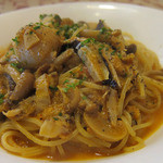 カフェレストラン ホット・ベリー - ホタテのきのこのスパゲティ　トマト味