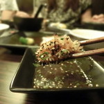 京松蘭 - 食べやすいように細かく包丁が入っている。嬉しいなぁ～