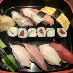 魚がし鮨 - ランチ1.5人前握り　¥980-