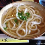 本格手打 もり家 - 2014.6.14(土)11時15分　かけうどん280円　ざる380円2杯