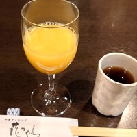 花かぐら - 食前の選べる飲み物からオレンジジュース♪