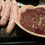 肉の割烹 田村  - ソーセージ   レバー