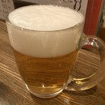 なごみや一献 - 生ビール中（550円）