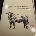 炭焼きステーキHIUCHI - メニューの表紙でーす。