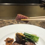 名駅 鉄板焼き 森本Ｘ Premium - 柔らかくて口の中で溶ける