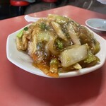 東海苑 - 大好きな中華丼、あん固め、お酢をひとたらし