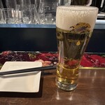 オイスターバルSteam - 一番搾り700円