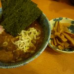 中華蕎麦 とみ田 - 麺少な目でめんま別皿サービス