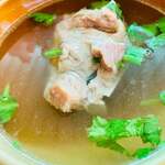 ポックポックヌードル - 汁なし麺についてくるスープ