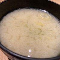 意気な寿し処阿部 青山店 - トロミがある味噌スープでした
