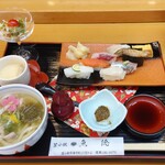 鮨処魚徳 - 日替りにぎりランチセット