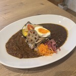 OUJI CAFE - 季節野菜の合がけカレー（小盛り）