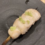 白金 酉玉 - ササミにはワサビが乗ってます