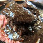 カウボーイカレー - ラモスペⅡ、豪快にドバドバとカレーをかけていただきました♪