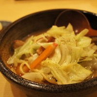 飯家くーた 銀座七丁目店 - ぐーたちゃんぽんと角煮まんじゅう　1,050円（14年6月）