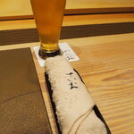 割烹さいお - 生ビールで乾杯