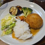 キッチン ブルー グローブ - ワンプレートへ