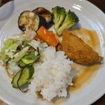 キッチン ブルー グローブ - 最後のワンプレート