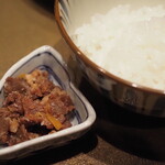 割烹さいお - お供は和牛しぐれ煮