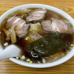 東洋一 - ワンタンメンにチャーシュートッピング