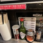 中華そば しながわ - カスターセット