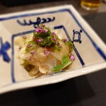 小菜一碟 -  ・ヒラメの自家製香味醤油和え 