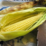 貴馳走坊 あ・うん - ヤングコーンの炭火焼きアップ