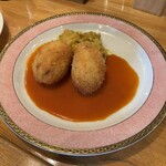 グリルにんじん - カニコロッケ