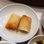 清香園 - ランチの点心（春巻き）