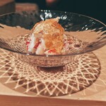 鮨 近藤 - 北海道の毛蟹　蟹味噌と土佐酢のジュレ