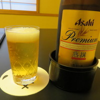 あひ鴨一品 鳥安 - ビールは瓶