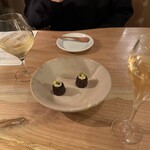 Liben - 付き出しその1 ピスタチオのカヌレ