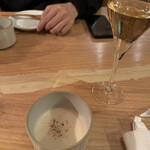 Liben - 付き出しその2 根セロリのポタージュ