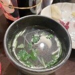 とり仟 - スープ　しみる