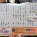 麺屋 菜々兵衛 - 【2014年06月】昼のメニューです。