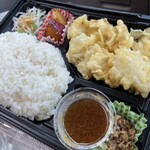 大分からあげ - 料理写真:とり天弁当(大）6個入り¥600+ごはん大盛り¥50