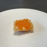 L'ARBRE - タルト 静岡 紅富士サーモンのリエット、イクラ、フロマージュブラン