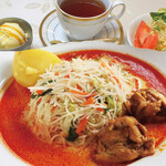 ルワニ スリランカ家庭料理レストラン - ヌードルカレーセット