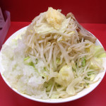 ゆうじん - 豚骨醤油ラーメン小 野菜玉葱マシマシ