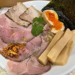 なにわ 麺次郎 - 黄金貝ラーメン特製