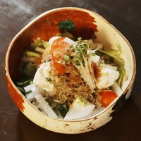 大根、水菜、豆腐のじゃこサラダ