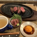 アカミヤコウシ - たまご、スープ、ごま肉